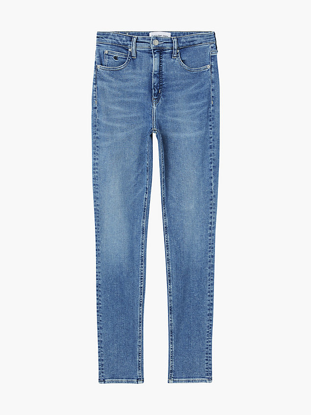 blue high rise skinny jeans for women calvin klein jeans