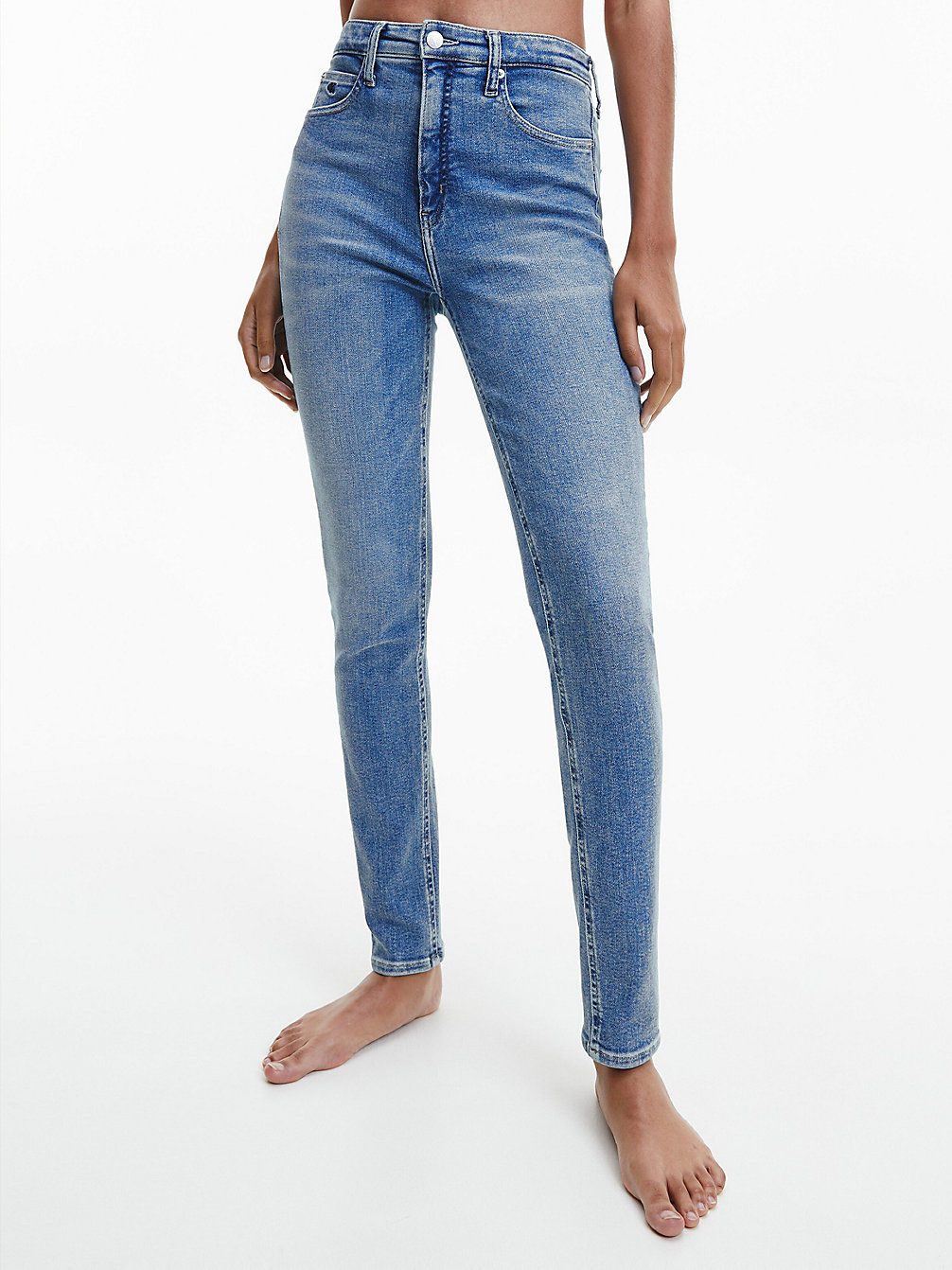 DENIM LIGHT High Rise Skinny Jeans undefined dames Calvin Klein