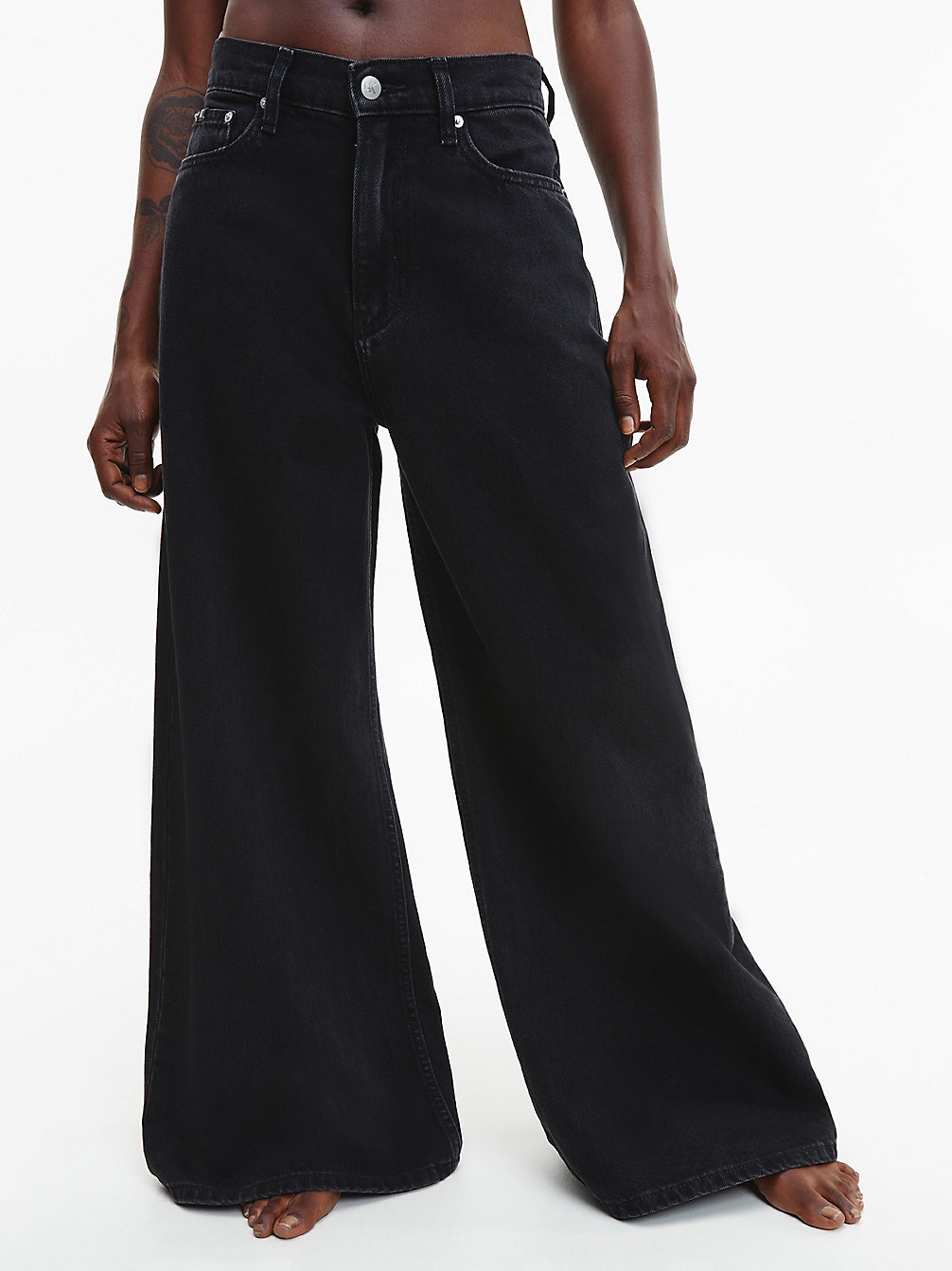 DENIM BLACK Low Rise Loose Jeans undefined dames Calvin Klein