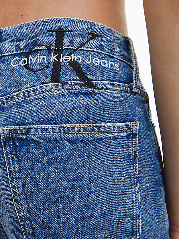 denim dark mom jeans voor dames - calvin klein jeans