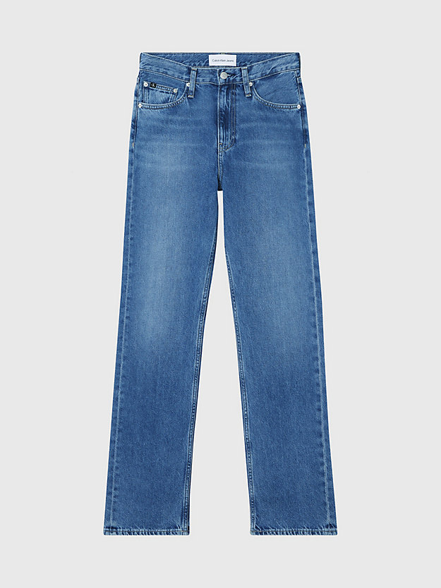 denim dark high rise straight jeans for women calvin klein jeans