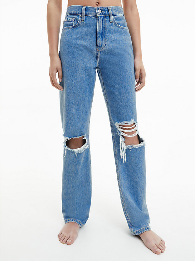 DENIM LIGHT High Rise Straight Jeans für Damen CALVIN KLEIN JEANS