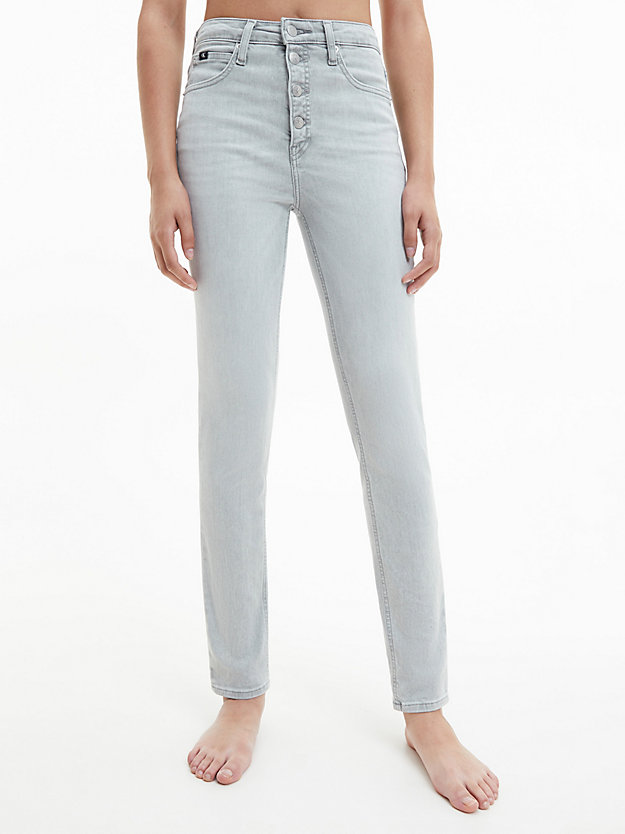DENIM GREY High Rise Skinny Jeans für Damen CALVIN KLEIN JEANS