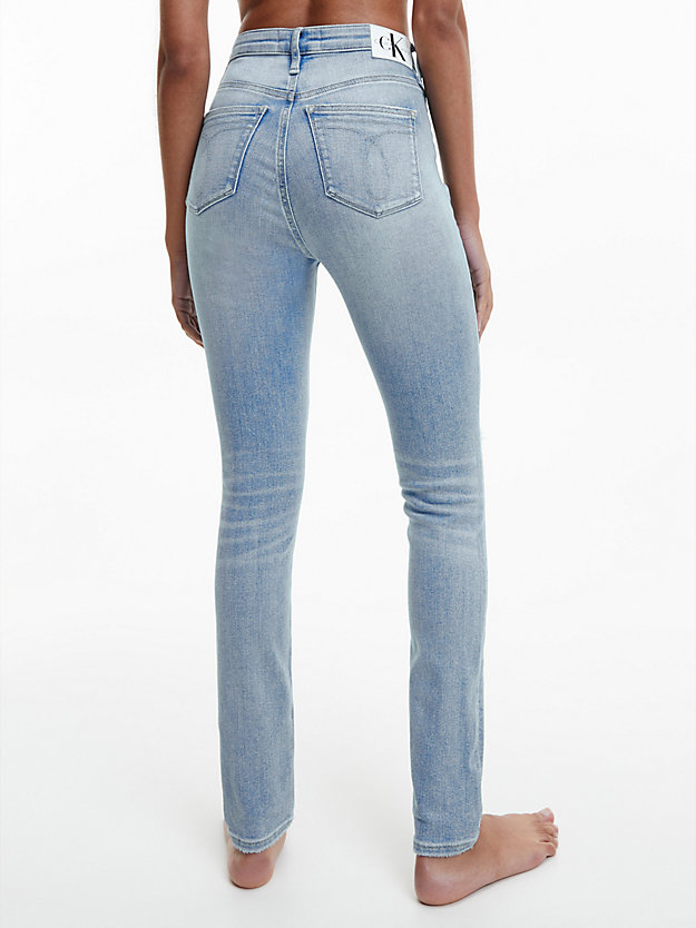 denim light high rise skinny jeans voor dames - calvin klein jeans