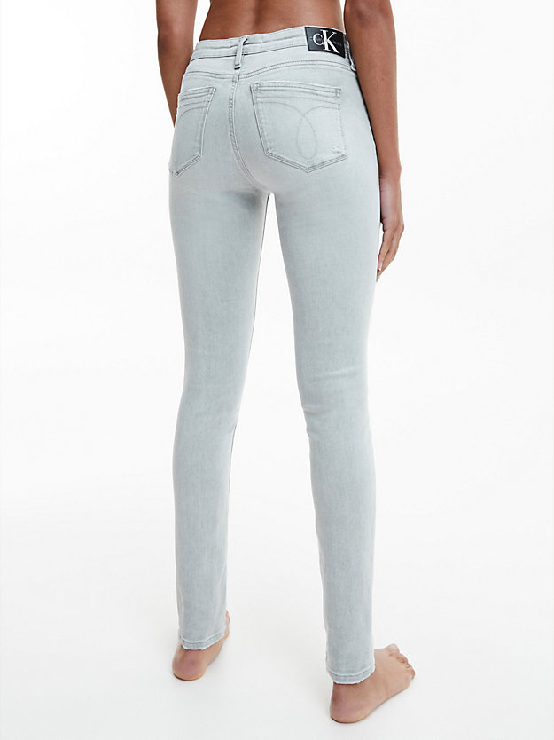 DENIM GREY Mid Rise Skinny Jeans für Damen CALVIN KLEIN JEANS