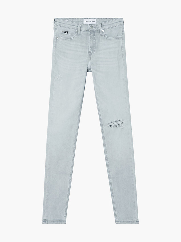 grey mid rise skinny jeans for women calvin klein jeans