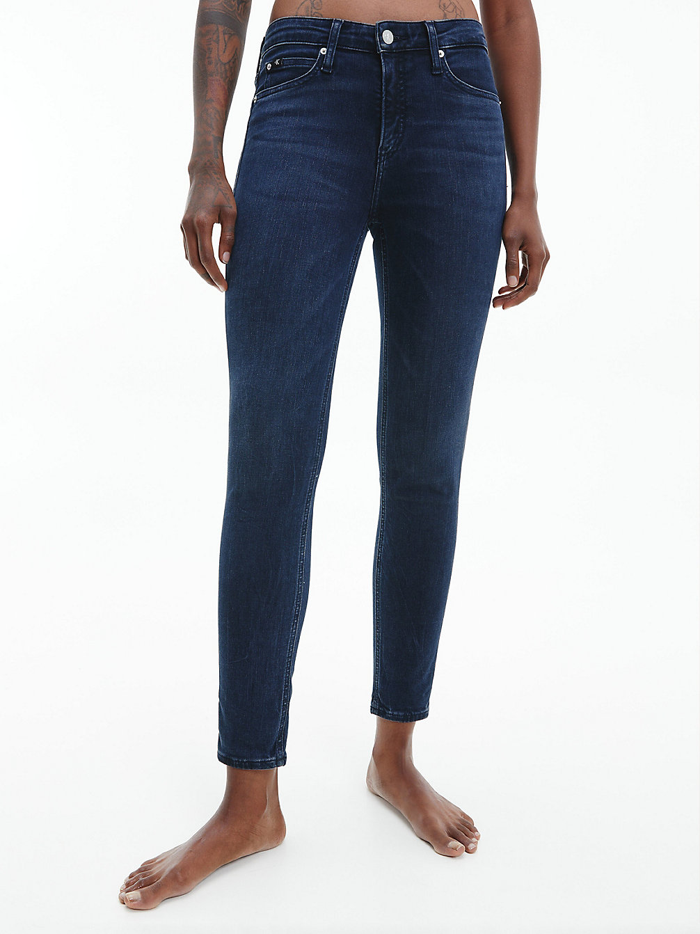 DENIM DARK Mid Rise Skinny Enkellange Jeans undefined dames Calvin Klein