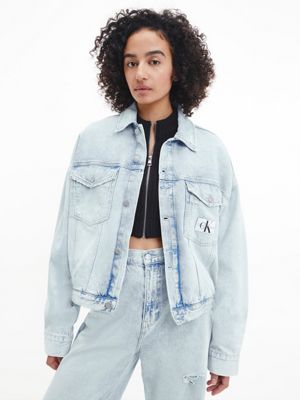 Oversized Cropped Denim Jacket Calvin Klein® | J20J2202291AA