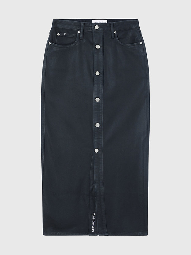 DENIM BLACK High Rise Denim Maxi Skirt for women CALVIN KLEIN JEANS
