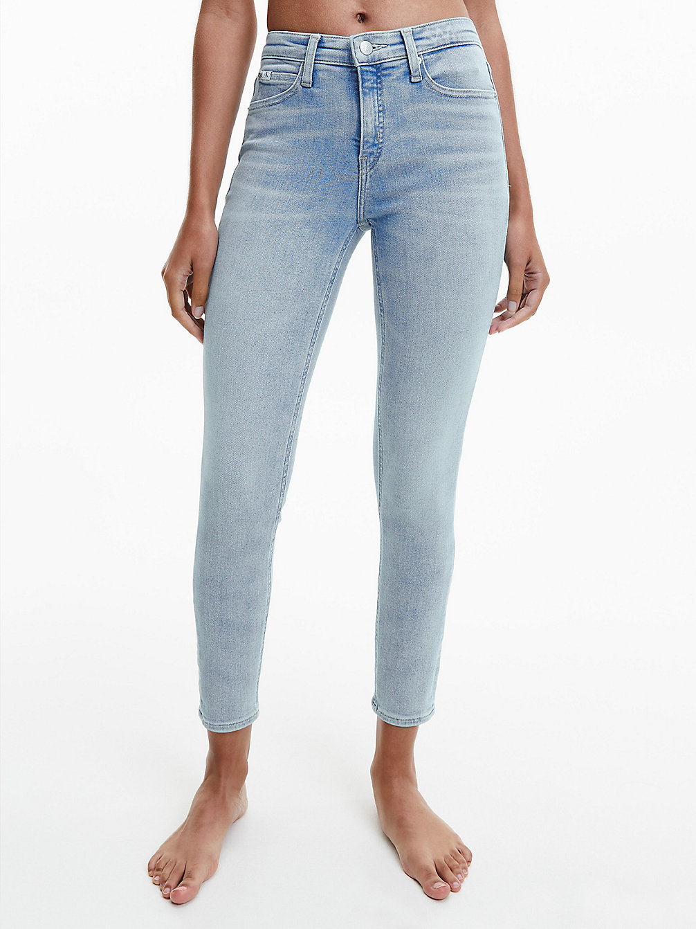 DENIM LIGHT Mid Rise Skinny Jeans undefined dames Calvin Klein