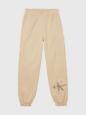 TRAVERTINE Relaxed Monogram Joggers for women CALVIN KLEIN JEANS