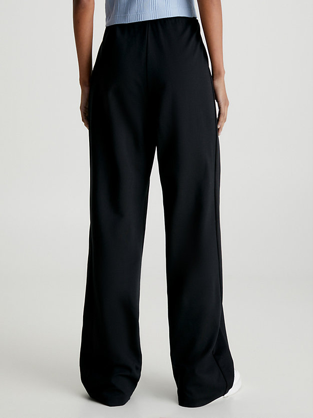 CK BLACK Spodnie dresowe z szerokimi nogawkami z dżerseju Milano dla Kobiety CALVIN KLEIN JEANS