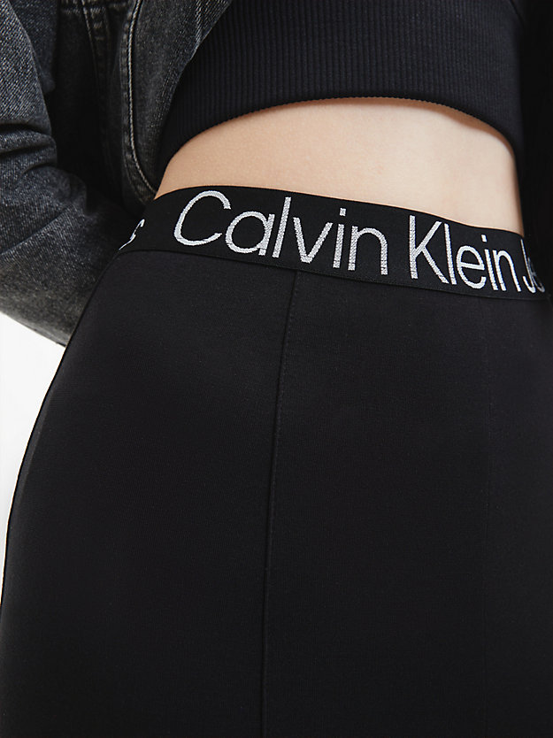 CK BLACK Leggings aus Milano-Jersey für Damen CALVIN KLEIN JEANS