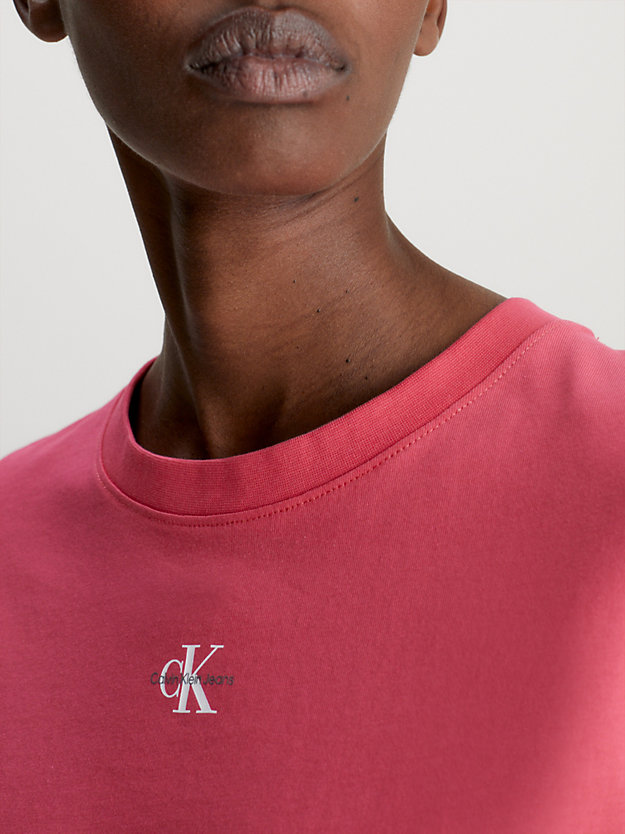 PINK FLASH T-shirt slim en coton bio for femmes CALVIN KLEIN JEANS