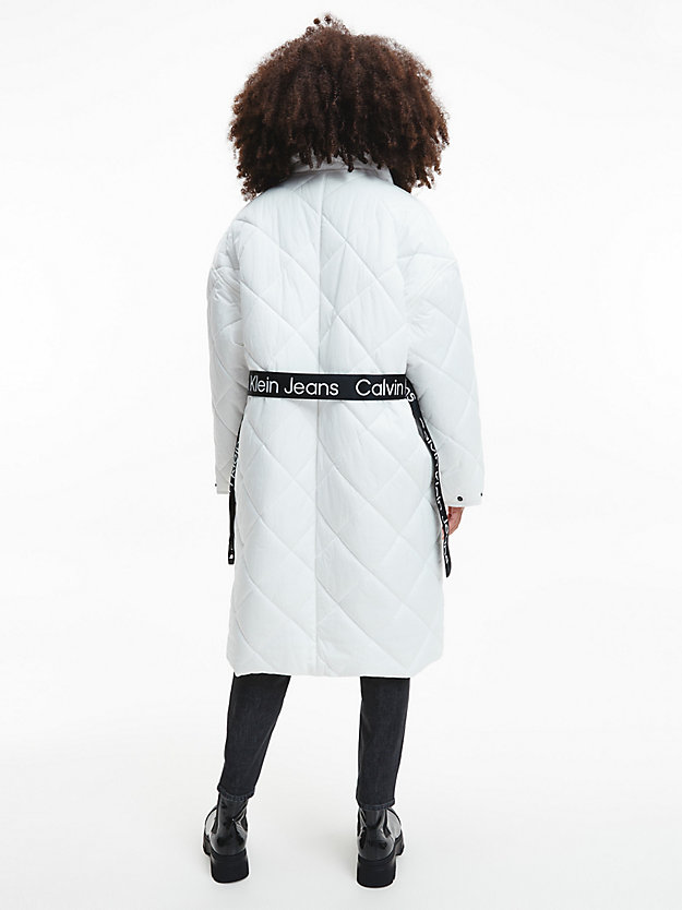 IVORY Recycled Nylon Quilted Coat for women CALVIN KLEIN JEANS