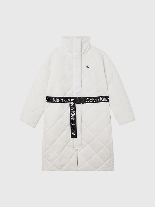 IVORY Recycled Nylon Quilted Coat for women CALVIN KLEIN JEANS