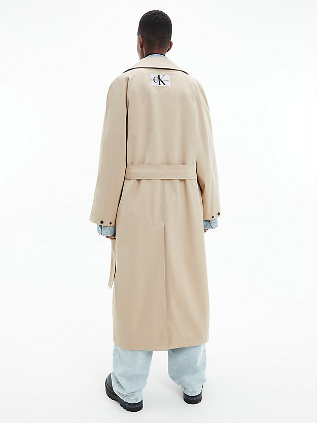 TRAVERTINE Oversized Trench Coat for women CALVIN KLEIN JEANS