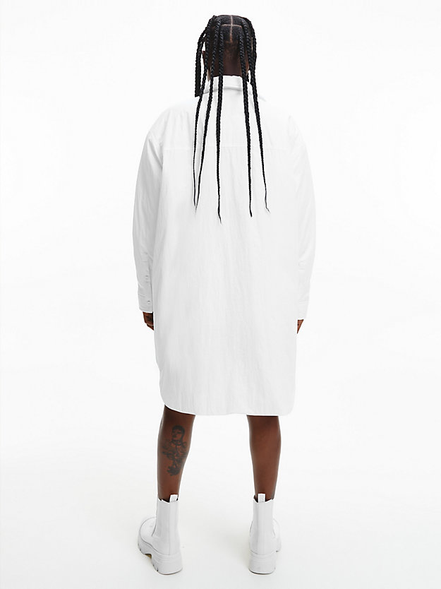 BRIGHT WHITE Chemise veste oversize matelassée for femmes CALVIN KLEIN JEANS