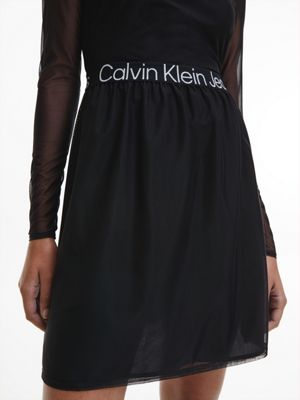 Logo Tape Mesh Skater Dress Klein® Calvin | J20J220350BEH