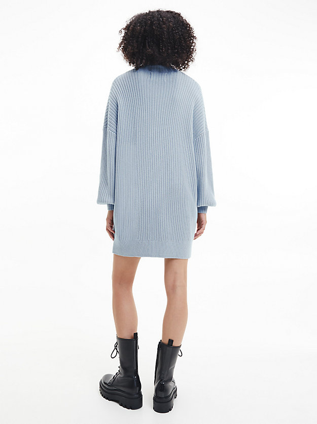 ICELAND BLUE Lässiges Pulloverkleid aus Bio-Baumwolle für Damen CALVIN KLEIN JEANS