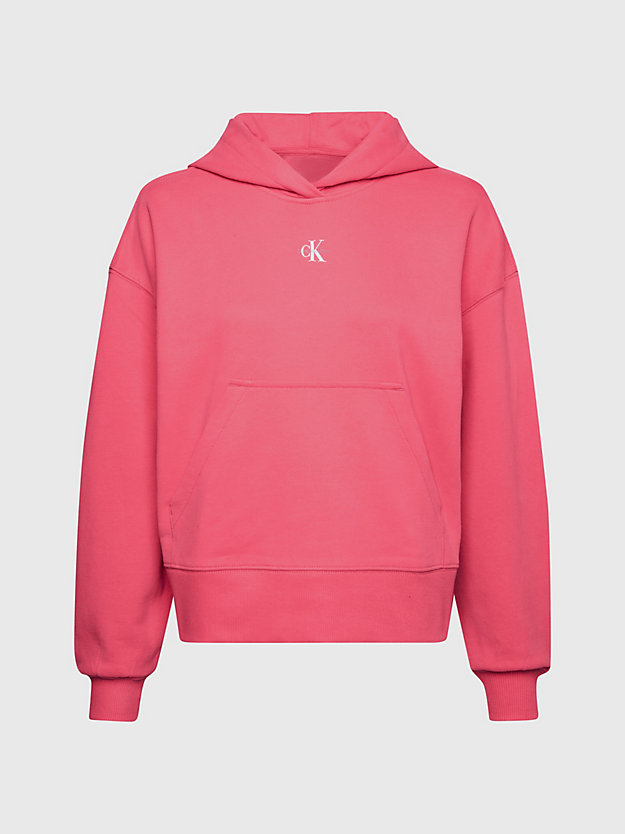 pink flash monogram hoodie for women calvin klein jeans