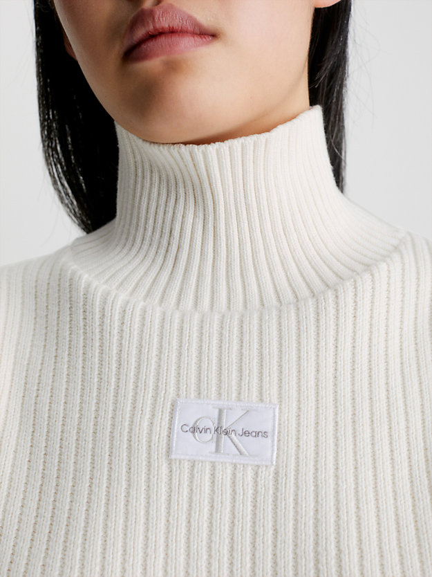 IVORY Organic Cotton Knit Vest for women CALVIN KLEIN JEANS