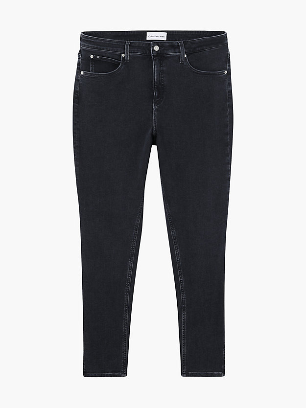 denim black high rise skinny jeans in großen größen für damen - calvin klein jeans