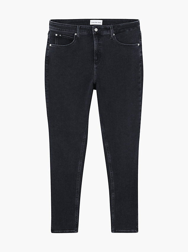 black plus size high rise skinny jeans for women calvin klein jeans