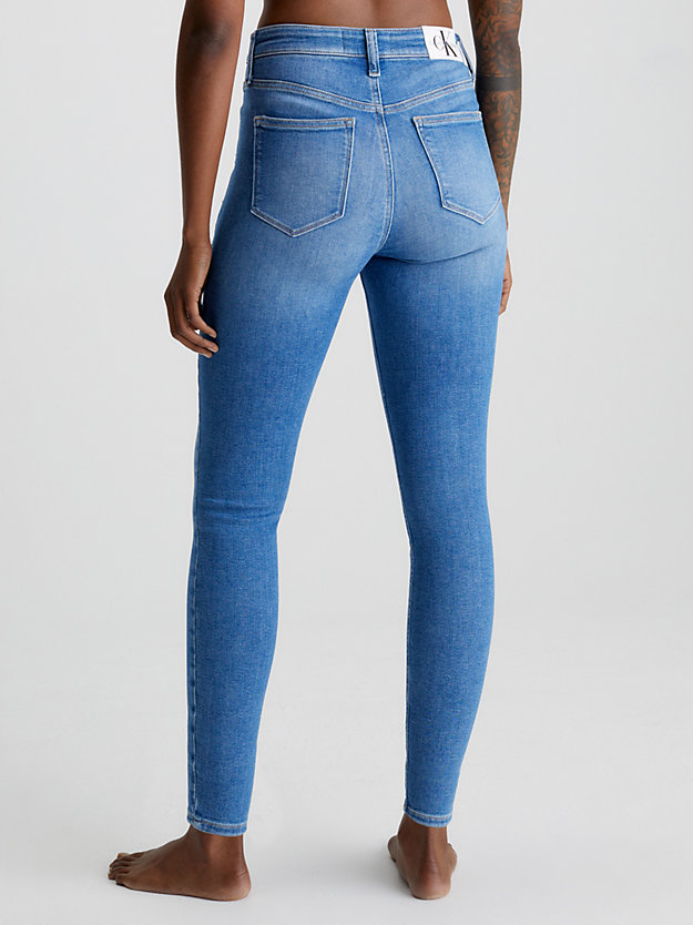 jean super skinny high rise longueur cheville denim medium pour femmes calvin klein jeans