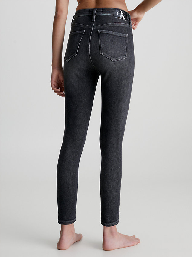 grey high rise super skinny ankle jeans für damen - calvin klein jeans