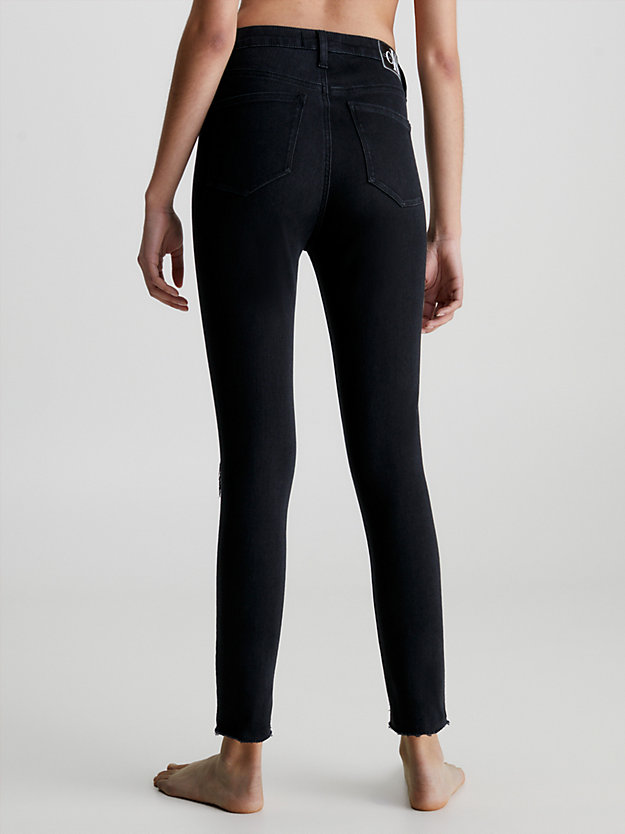 DENIM BLACK High Rise Super Skinny Ankle Jeans for women CALVIN KLEIN JEANS