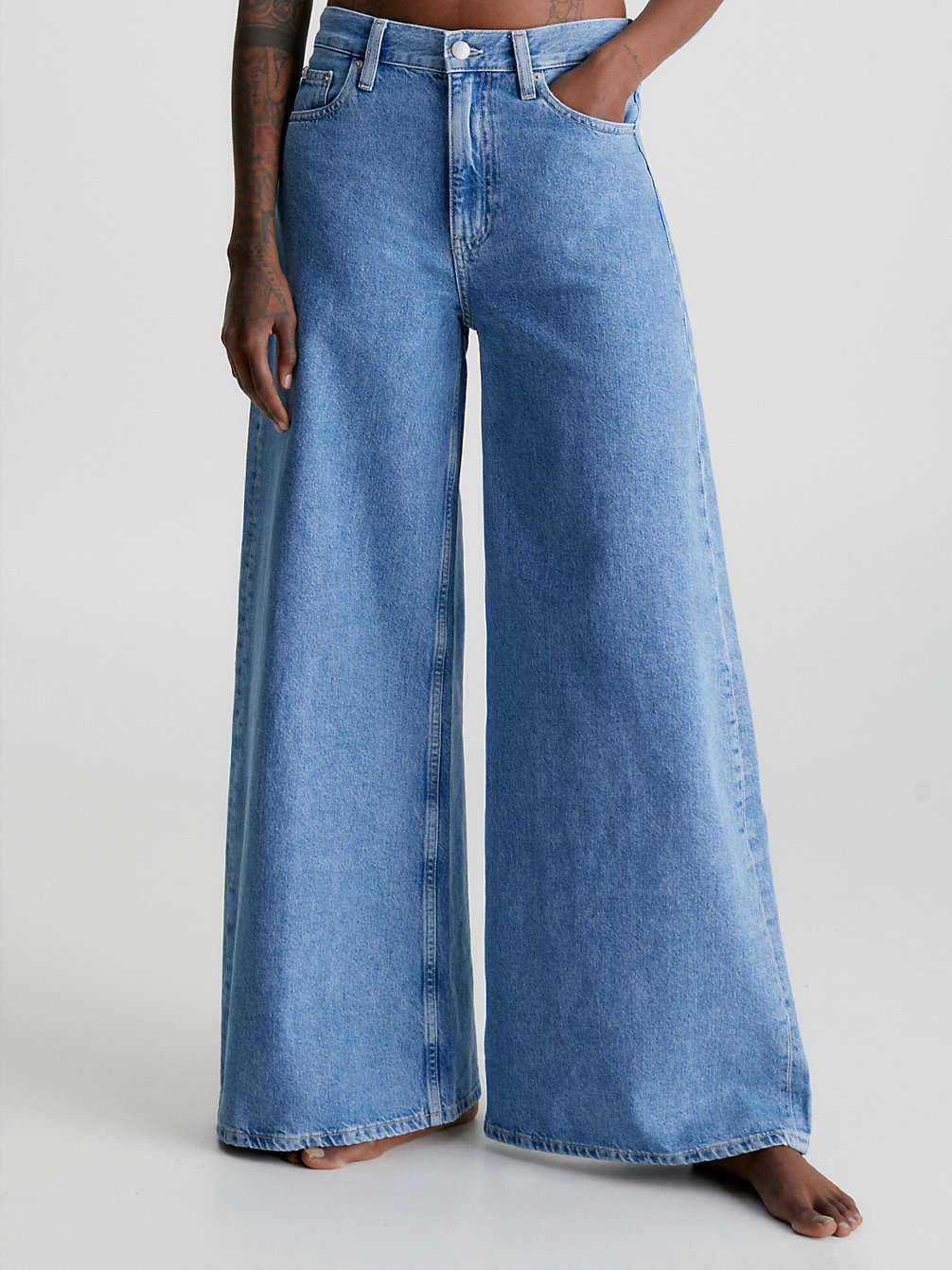 DENIM MEDIUM Low Rise Loose Jeans undefined dames Calvin Klein