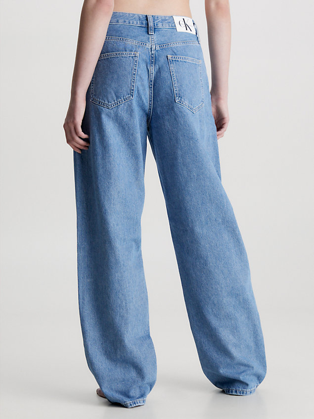 jean 90's straight blue pour femmes calvin klein jeans