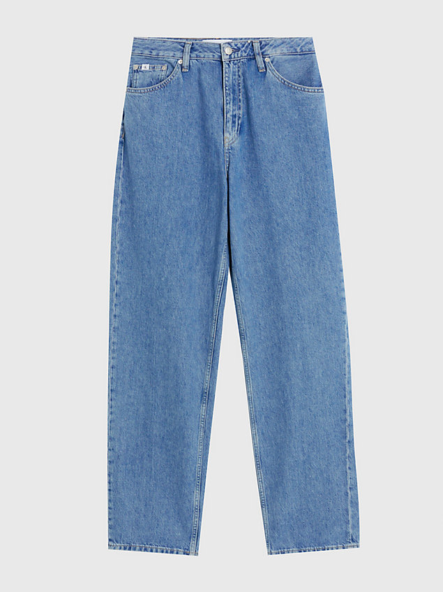 90's straight jeans blue de mujer calvin klein jeans