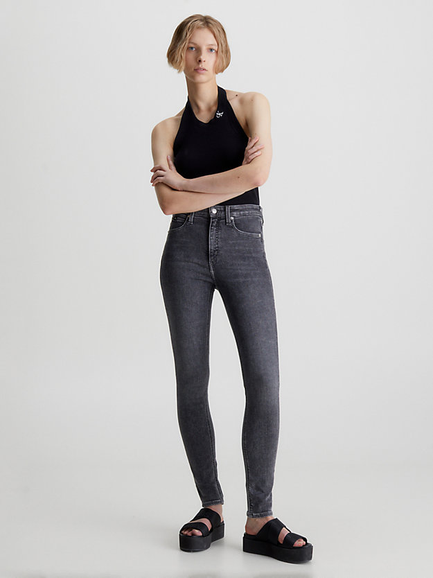 DENIM GREY High Rise Skinny Jeans für Damen CALVIN KLEIN JEANS