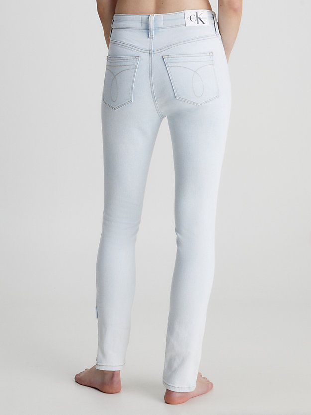 denim light high rise skinny jeans for women calvin klein jeans