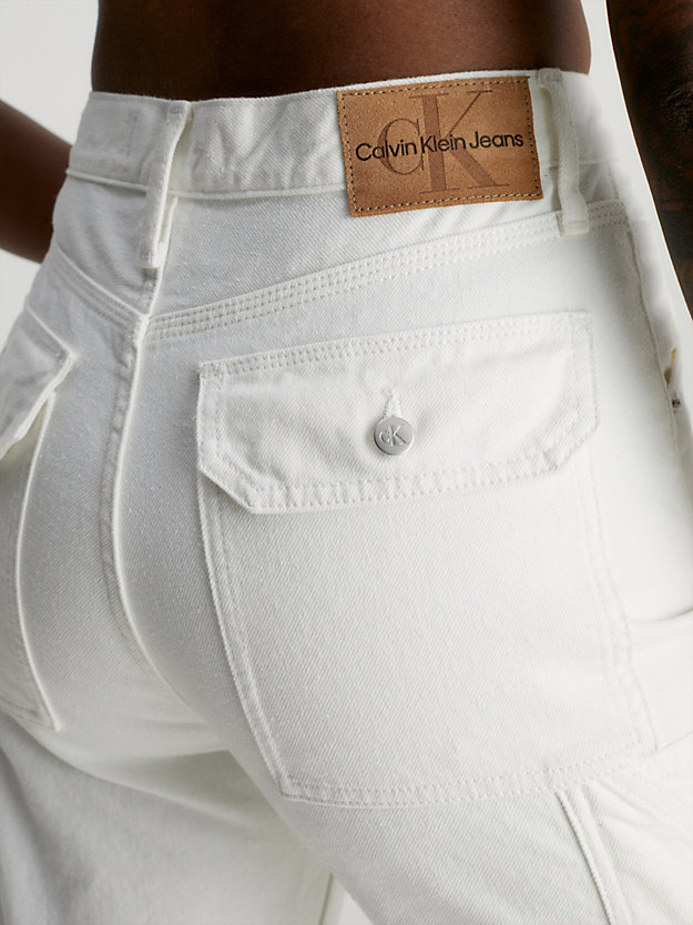 denim light jeansy high rise straight utility dla kobiety - calvin klein jeans