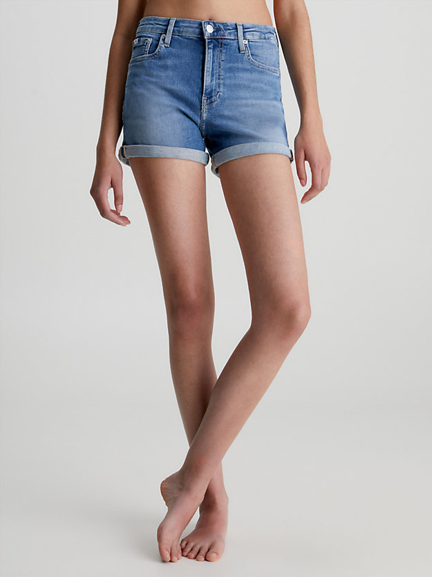 denim black denim-shorts für damen - calvin klein jeans