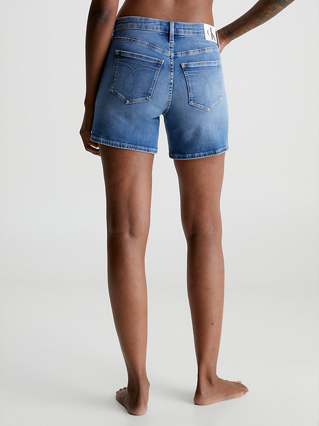 blue denim-shorts für damen - calvin klein jeans