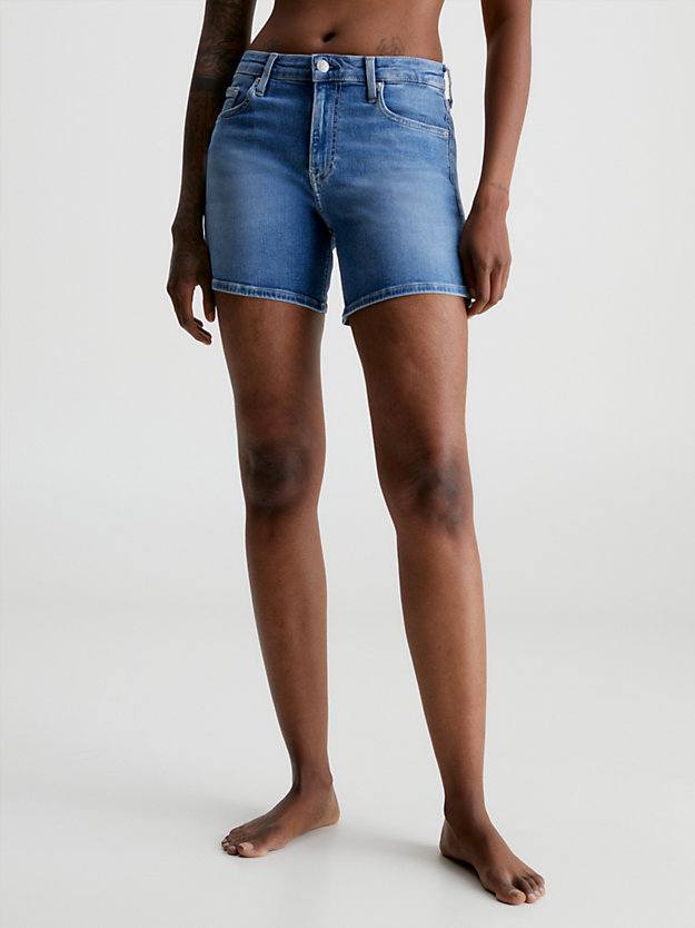 denim medium denim shorts for women calvin klein jeans