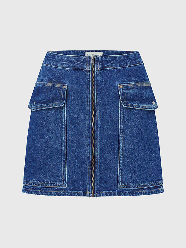 DENIM MEDIUM Recycled Denim Utility Skirt for women CALVIN KLEIN JEANS