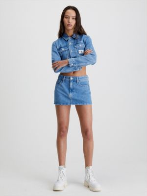 DENIM MEDIUM Denim Micro Mini Skirt for women CALVIN KLEIN JEANS