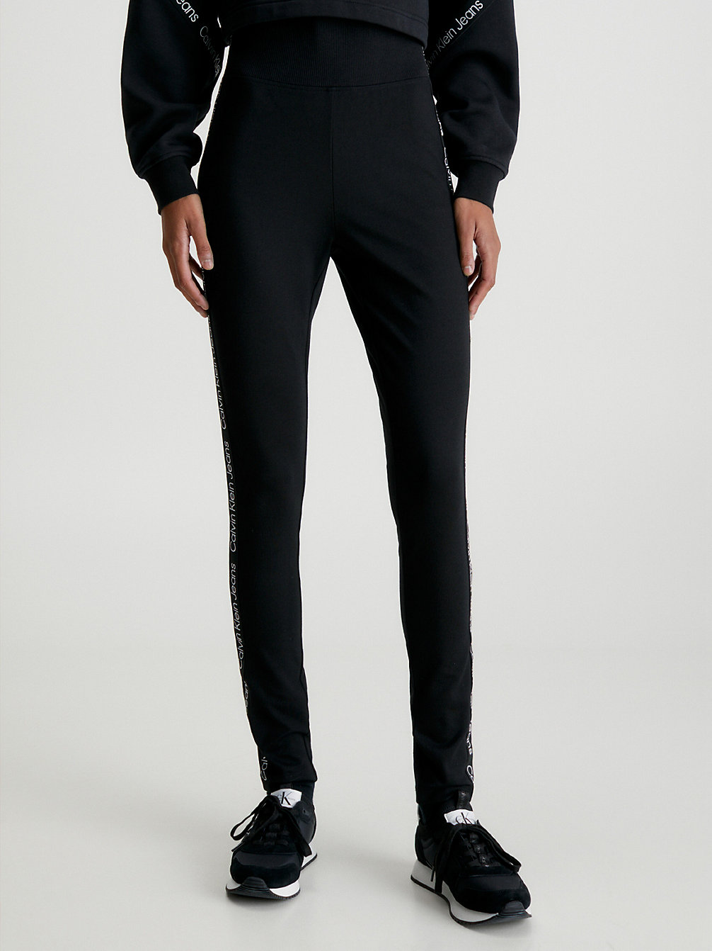 CK BLACK > Milano Jersey Legging Met Logo Tape > undefined dames - Calvin Klein