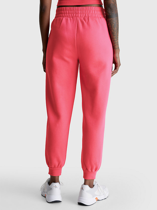 pink spodnie dresowe o swobodnym kroju dla kobiety - calvin klein jeans