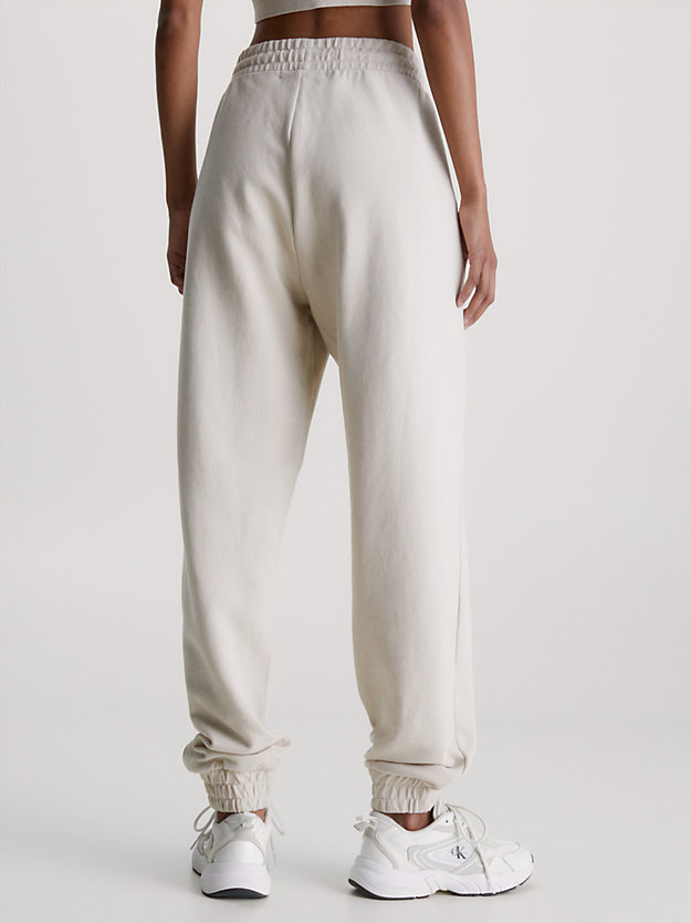 CLASSIC BEIGE Relaxed Ribbed Ottoman Joggers for women CALVIN KLEIN JEANS