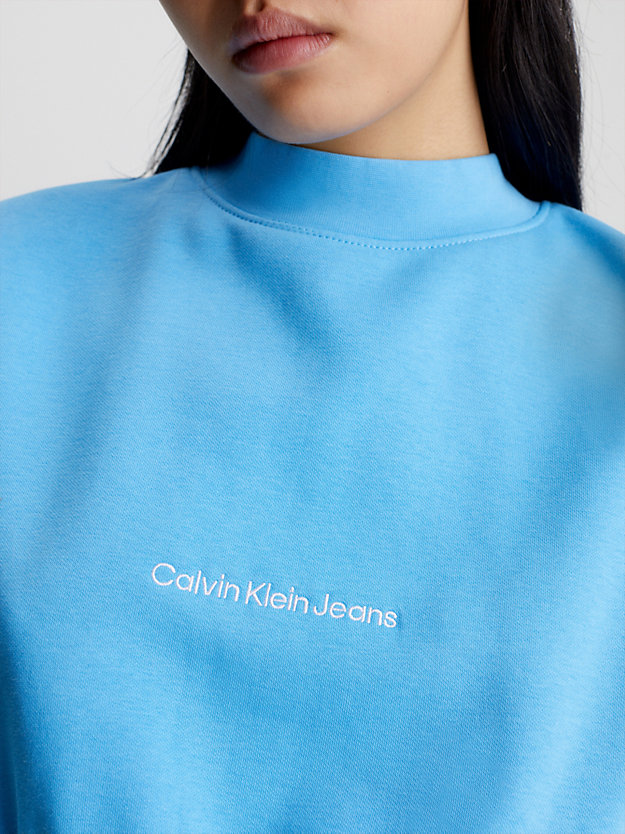BLUE CRUSH Cropped Sweatshirt für Damen CALVIN KLEIN JEANS
