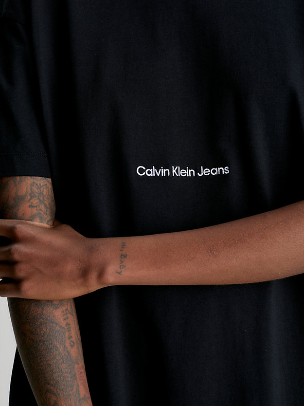 CK BLACK Relaxed Long T-shirt Dress for women CALVIN KLEIN JEANS