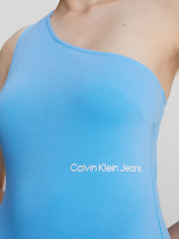 BLUE CRUSH One shoulder milano jersey jurk voor dames CALVIN KLEIN JEANS