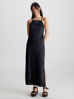 Satin Open Back Maxi Dress Calvin Klein® | J20J220761BEH