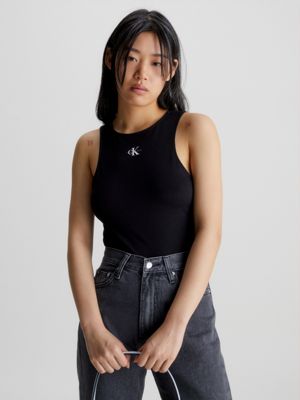 CK BLACK Organic Cotton Tank Top undefined women Calvin Klein